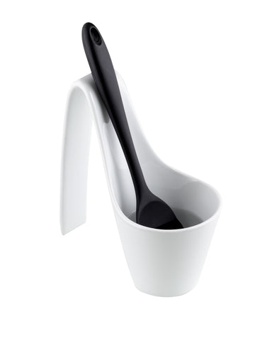 Keep It Clean Spoon Rest With Spoon Porcelain