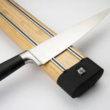 Pro Bamboo Rail Knife Rack 14in