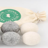 New Zealand Wool Dryer Balls, Bag of 4 assorted
